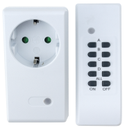 Universal remote control electrical outlet