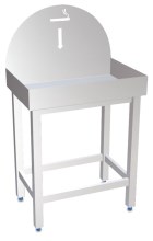 Free standing stainless steel ashtray with sand tray