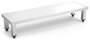 Präsentationstreppe für Vitrinen aus Edelstahl
