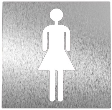 Pictogramme inox - Toilette femme