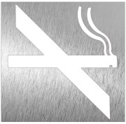 Pictogramme inox - Défense de fumer