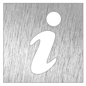 Pictogramme inox - Point d´information