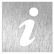 Piktogramm, Symbol aus Edelstahl: Information