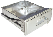 Tiroir inox professionnel avec serrure