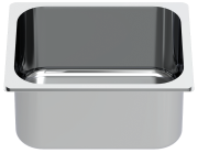 Stainless steel gastronorm container 1/2 (325x265 mm)