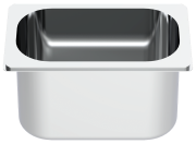 Stainless steel gastronorm container 1/4 (265x162 mm)