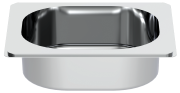 Stainless steel gastronorm container 1/9 (176x108 mm)