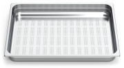 Stainless steel perforated gastronorm container 2/1 (650x530 mm)
