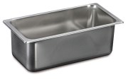 Stainless steel ice cream container