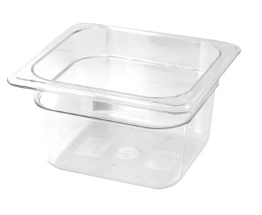 Bac gastro en plastique polycarbonate 1/6 (176x162 mm)