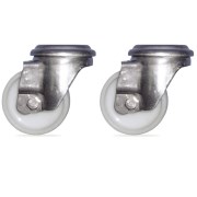 Pair of stainless steel wheel without brake