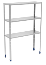 Stainless steel shelving 3 levels