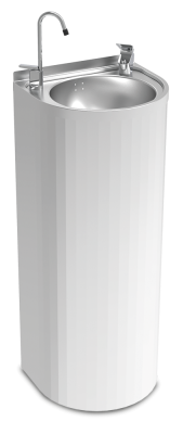 Fonte de coluna inox