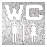 Pictogramme inox WC