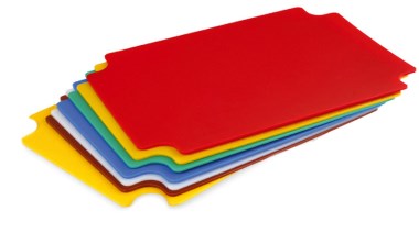 Plaque de découpe en polyéthylène avec 6 couleurs