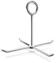 Gancho de vareta inox giratório salsicharia