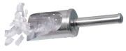Stainless steel perforated ice shovel