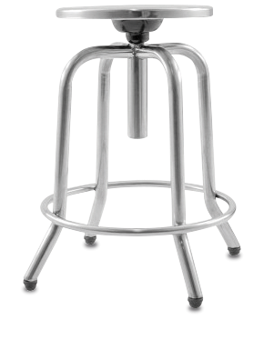 Stainless steel shop small stool
