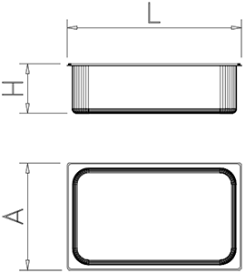 Bac en polypropylene