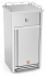 Contentor inox XS para despejar tabuleiros