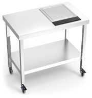 Cuisinière inox professionnelle portable Teppan Yaki à droite