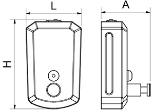 Seifenspender aus Edelstahl