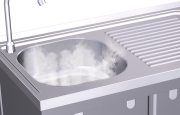 Opção de água quente para lava-loiças automático autónomos (054240 / 054242)