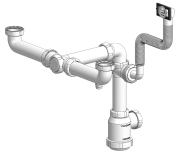 Sink drain - Splus double model