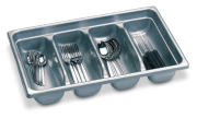 Besteckkasten aus Plastik, Grau Gn 1/1
