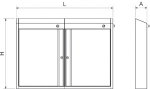 Armoire de stérilisation de couteaux U.V., 40 couteaux (retour de client)