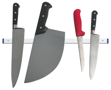 Stainless steel magnetic wall knife holder