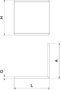 White polyethylene fender plinth for exterior angle