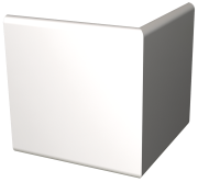 White polyethylene fender plinth for exterior angle