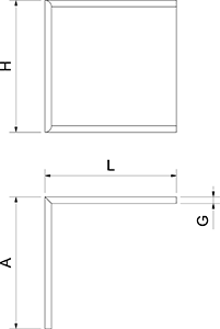 White polyethylene fender plinth for interior angle