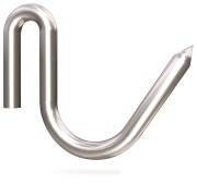 Stainless steel rod hooks for lambs (10 pieces)