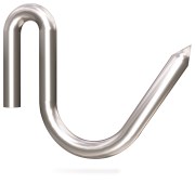 Crochet inox de boucher a tige spécial pour agneaux