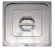 Stainless steel lid for gastronorm container 2/3