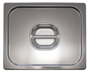 Stainless steel lid for gastronorm container 1/2