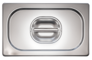 Stainless steel lid for gastronorm container 1/4