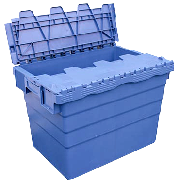 Boîte de distribution empilable avec couvercle