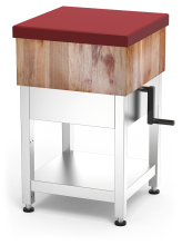 Butchers block with lifting system