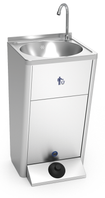 Mobile And Autonomous Stainless Steel Hand Wash Basin