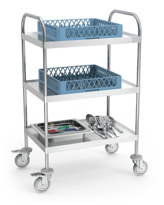 Table / chariot auxiliaire multifonctionnel pour instruments ou service à roulettes