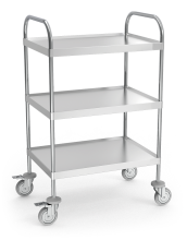 Multifunctional auxiliary table / trolley for equipment or service with wheels