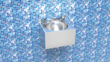 Lavabo inox 2 robinets XS très petit