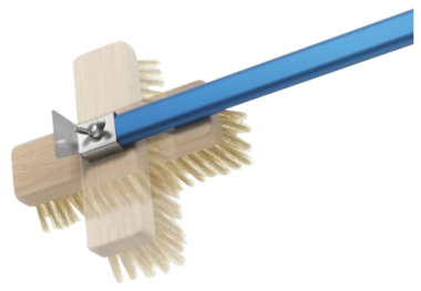 Brosse de nettoyage avec manche réglable pour fours professionnels