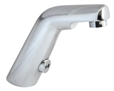 Electronically battery-operated tap