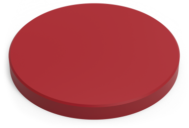 Plaque de découpe ronde de polyéthylène rouge de haute densité P500