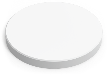 Plaque de découpe ronde de polyéthylène blanche de haute densité P500