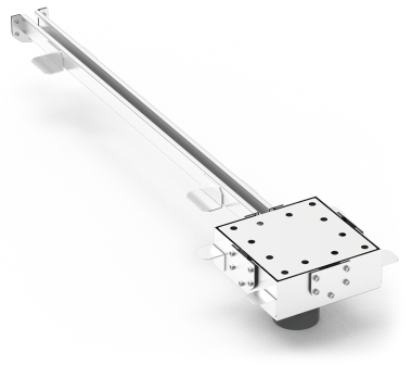 Siphon pour caniveau modulaire à fentes avec sortie verticale transformable en horizontale 200x200 m